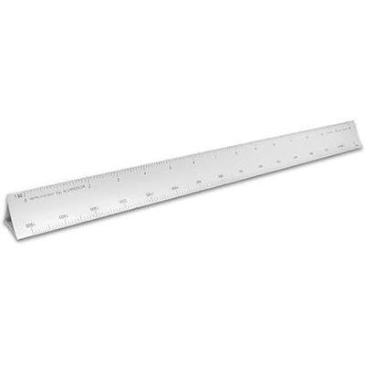 Scale 30 Cm Aluminum Metric Engineer Triangular