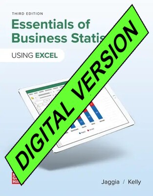 Etext Essentials Of Business Statistics 3e - Connect Nait Custom (360Days Access)