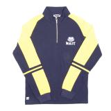 Unisex Sweater 1/4 Zip Rugby Jersey Color Block W/Nait & Ook