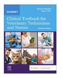 Mccurnin's Clinical Textbook For Veterinary Technicians And