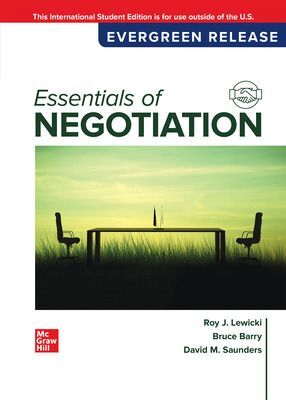 Essentials Of Negotiation: 2024 Release Ise - Print Only