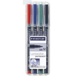 Marker Lumocolor 4 Pk Medium Permanent