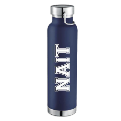 Travel Bottle 22 Oz Pinto Stainless Vacuum Powder Coat W/Nai