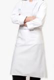 Chefs Apron 2 Sided White Polycotton 1 M X 75 Cm