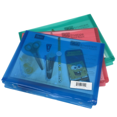 Envelope Poly Letter For 3 Ring Binder Size Velcro Closure