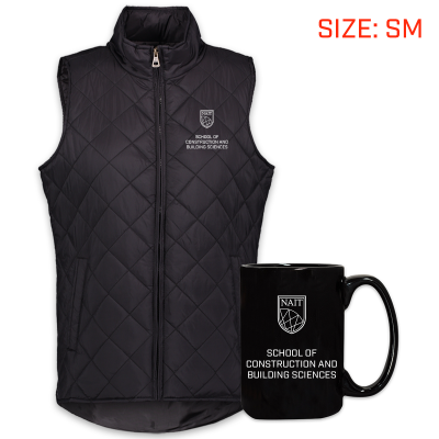 Package 3 - Lady Vest Scbs Logo  Size Small + Mug