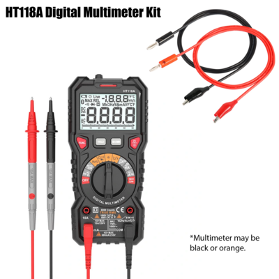 Kit Ht118A Digital Multimeter With Test Leads