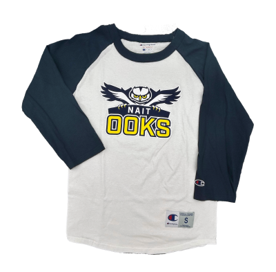 Unisex Tshirt Baseball Style W/ Fighting Ooks Logo '24