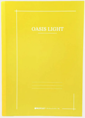 Notebook Oasis Light 30 Pages Large 7" X 10" Grid Lines & Do