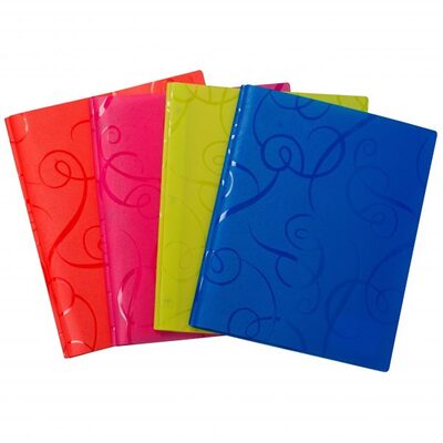 Presentation Folder Letter 2 Pockets Swirl 3 Prong Fastener