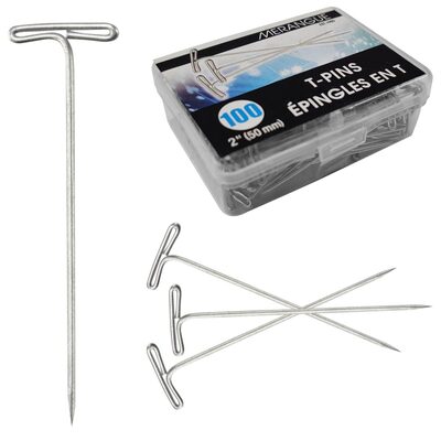 T-Pins 2.0" 100 Pack Merangue