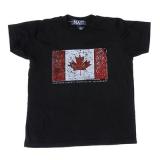 Unisex Tshirt Youth Short Sleeve Soft W/Canada Flag & Nait S