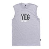 Mens Tshirt Sleeveless  W/Yeg & Nait Screen Full Front Chest