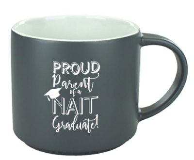 Mug Ceramic 16 Oz Matte Exterior W/Proud Parent Of A Nait Gr