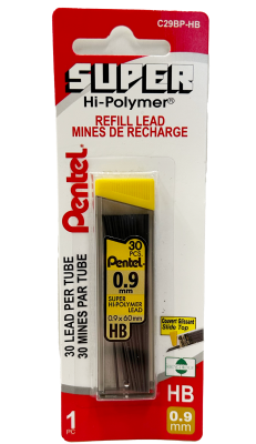 Leads Pentel 0.9Mm "Hb" Pkg.30's C29Bp-Hb