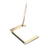 Note Pad Desk Set Gold