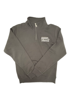 Unisex Pull Over 1/4 Zip Struggle Bus Logo