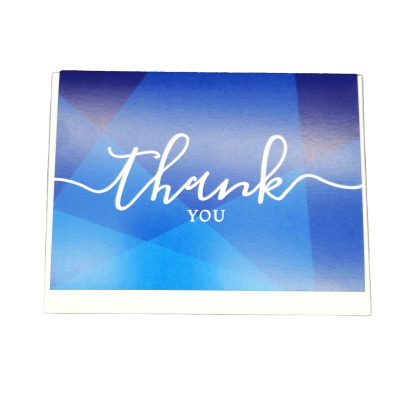 Greeting Card Thank You Nait Custom Made Colors & Design