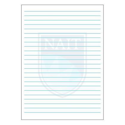 Notepad 5" X 7" Non-Adhesive Ruled W/Nait Shield Water Mark