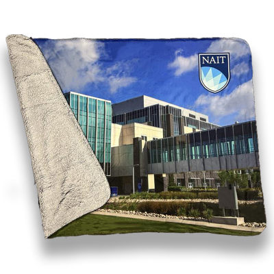 Blanket 50" X 70" Microfleece & Sherpa Lining Sublimated Nait