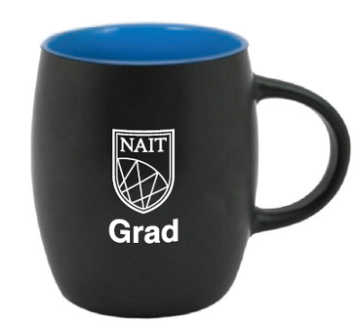 Mug Ceramic 14 Oz Matte Finish Sky Blue Interior W/Nait Grad