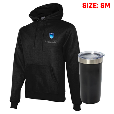 Package 1 - Champion Hoodie + Tumbler W/ Sot Sma Logo Small