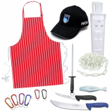 Kit Retail Meat Cutting With Hat
