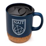 Mug Ceramic & Cork 12 Oz Splash-Proof Lid W/Nait Shield