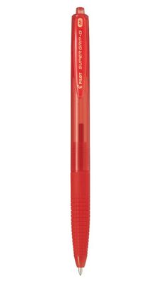 Pen Ballpoint Retractable Supergrip G Medium 1.0 Red