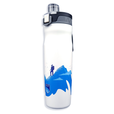 Water Bottle 21 Oz Double Wall Ss Push Button Lid W/Wrap Nai