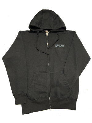 Unisex Hoodie Full Zip Cloud Fleece 3" Cuffs&Waistband W/Nai